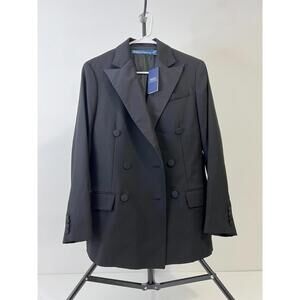 POLO ralph lauren Blue Label Black Women's Jacket Blazer Tuxedo, Size 2